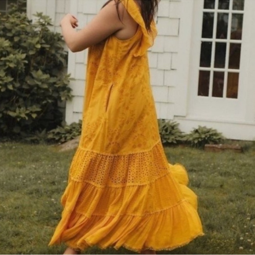 Anthropologie | Dress | Fallon Eyelet Maxi | Boho | Cottagecore | Festival - Picture 5 of 5